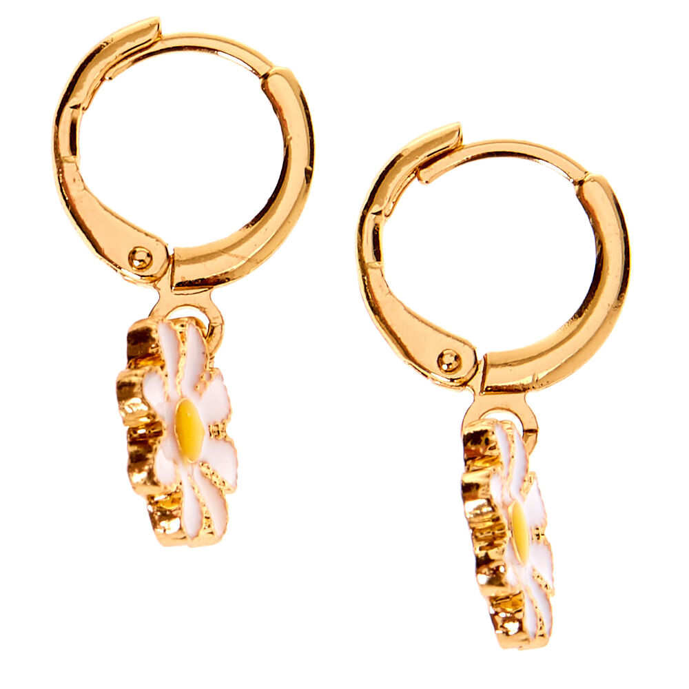 Daisy shop huggie earrings