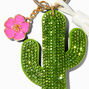 Green Saguaro Cactus Tassel Keychain,