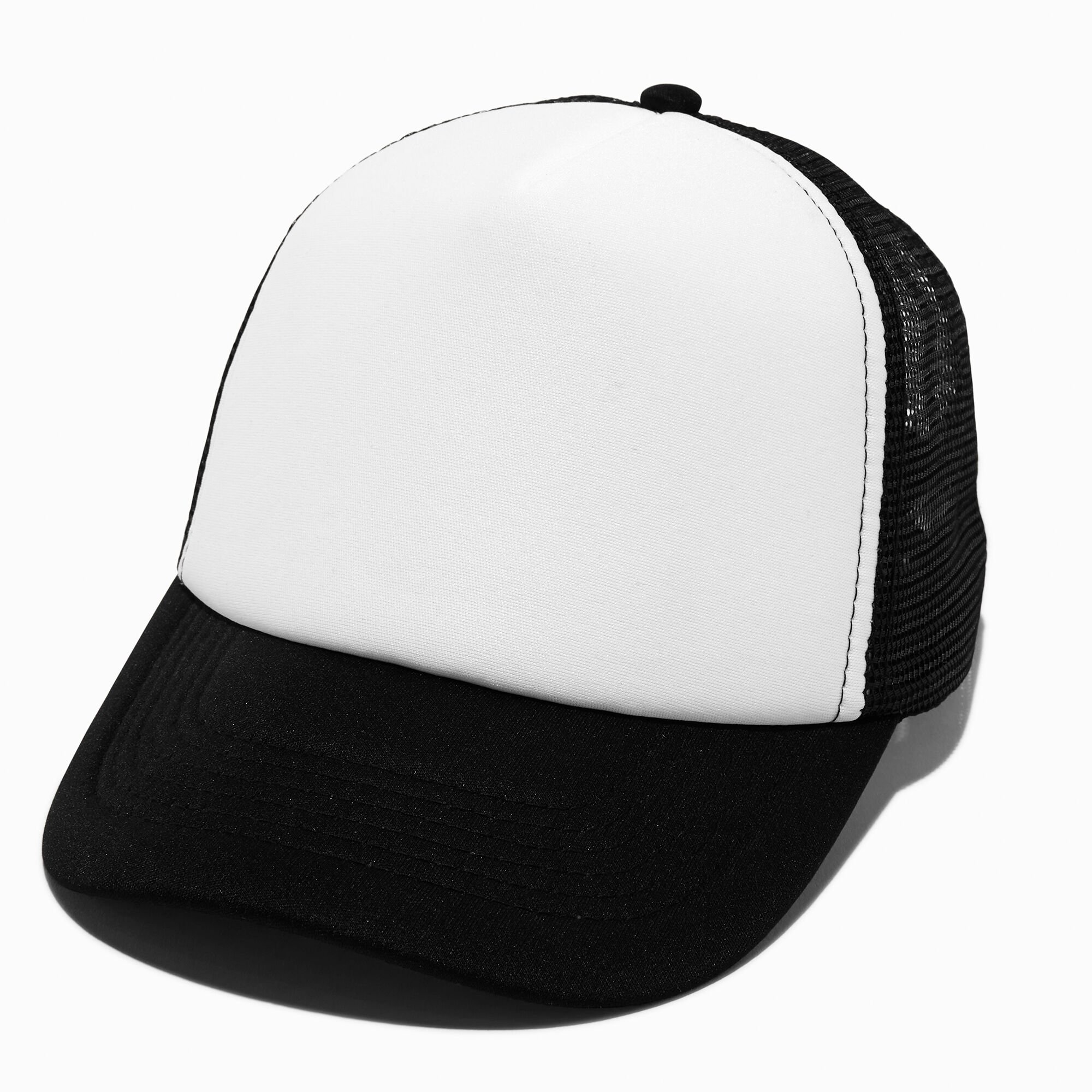 DIY Black Trucker-Style Hat,