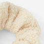 Medium Ivory Teddy Hair Scrunchie,