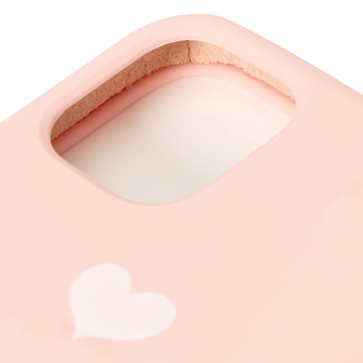 Blush Pink Heart Phone Case - Fits iPhone 11,