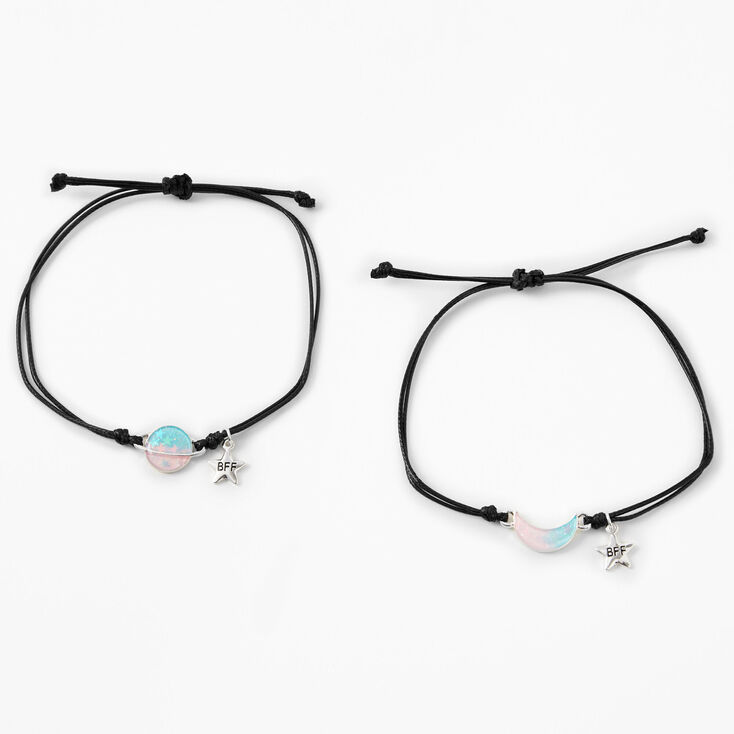 Best Friends Moon and Planet Bracelets - 2 Pack