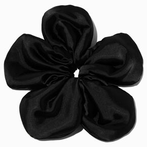 Black Flower Giant Hair Scrunchie,