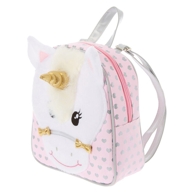 Claire S Club Ariella The Unicorn Small Backpack Pink Claire S Us