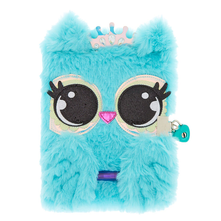 Luna the Owl Soft Lock Notebook - Mint,