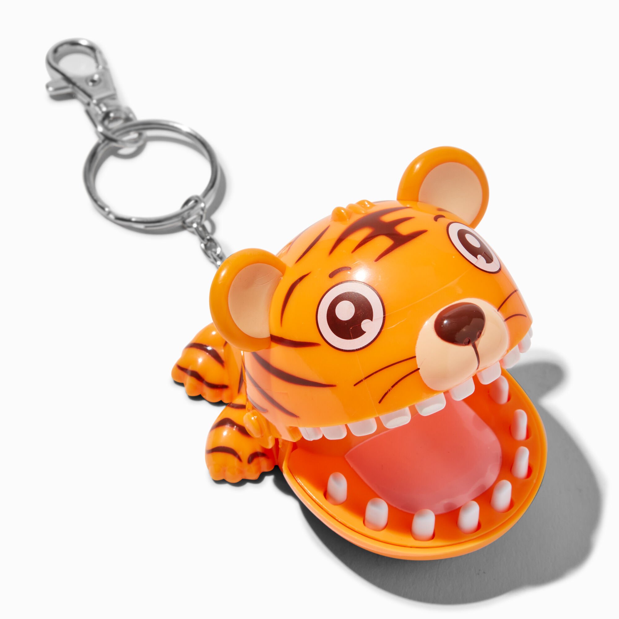 View Claires Tiger Chomp Keyring information