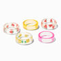 Claire&#39;s Club Fruit Acrylic Rings - 5 Pack,