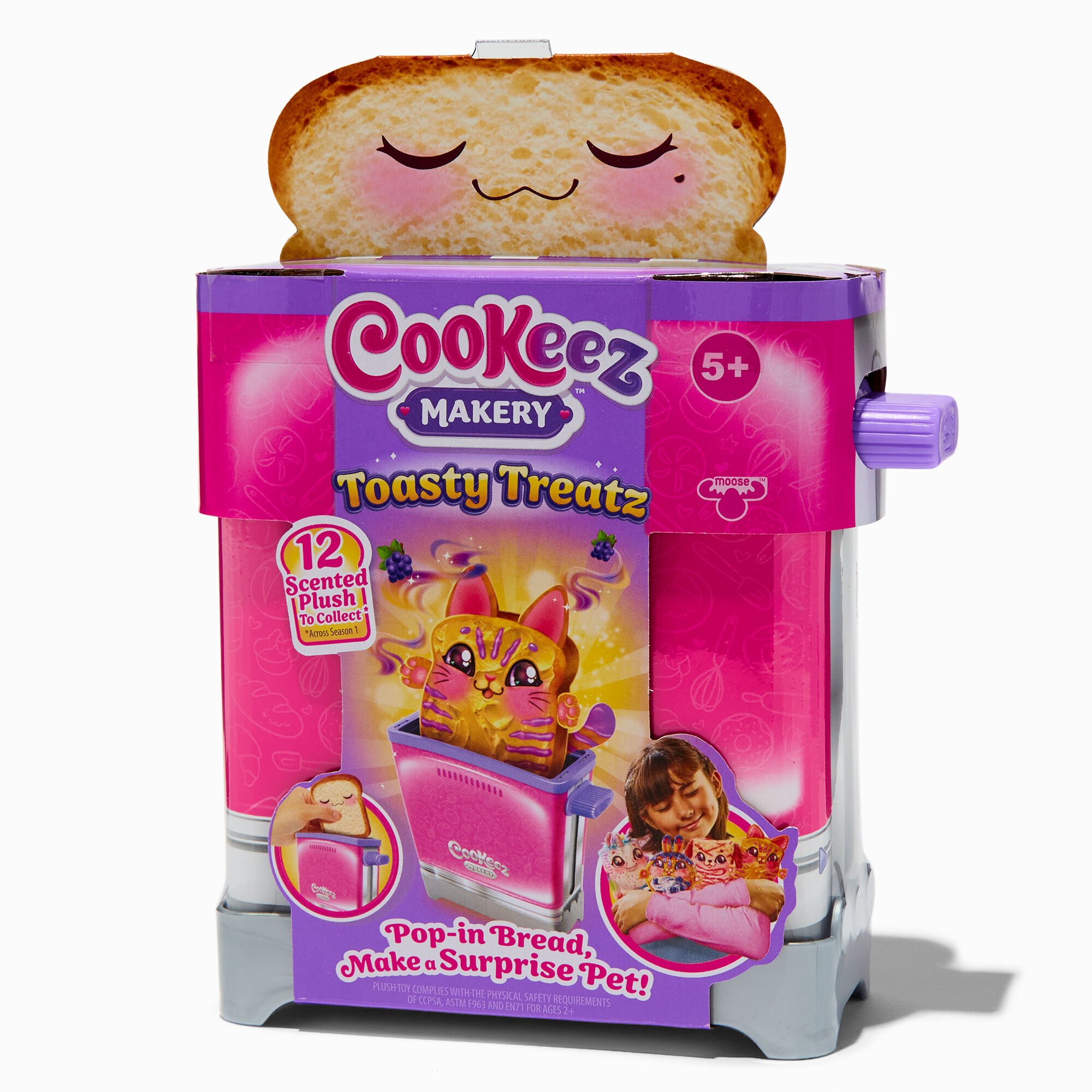 Cookeez Makery Toasty Treatz Plush Toy Styles Vary Claire s US