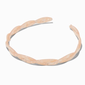 Blush Pink Marble Twist Headband,