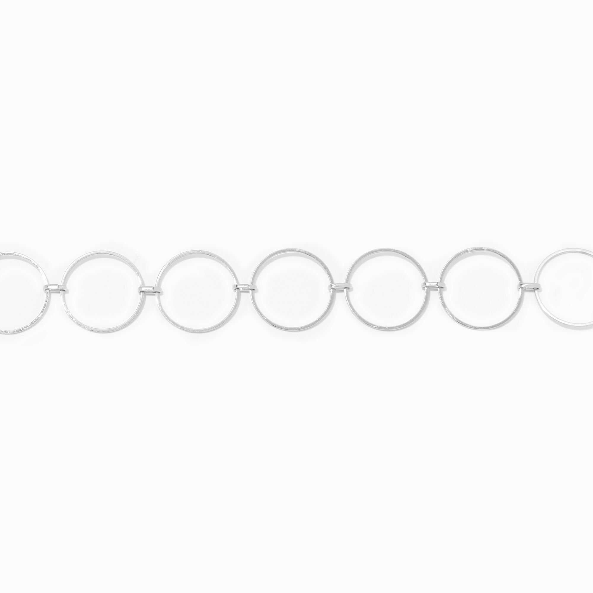 View Claires Tone ORings Choker Necklace Silver information