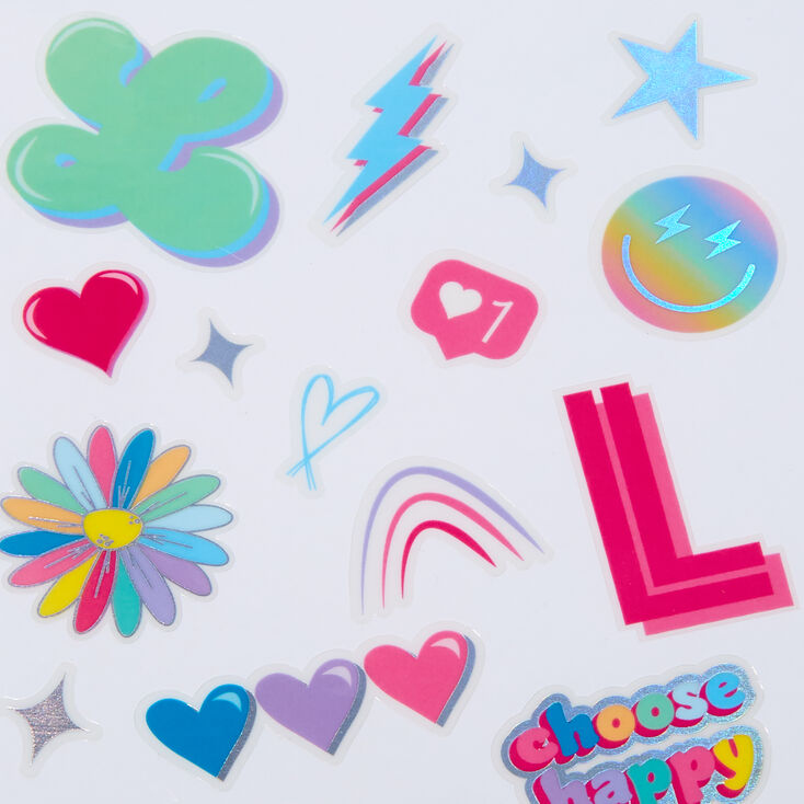 DIY &#39;L&#39; Initial Stickers,