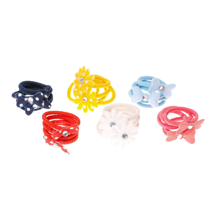 Claire&#39;s Club Flower Mini Hair Bobbles - 30 Pack,