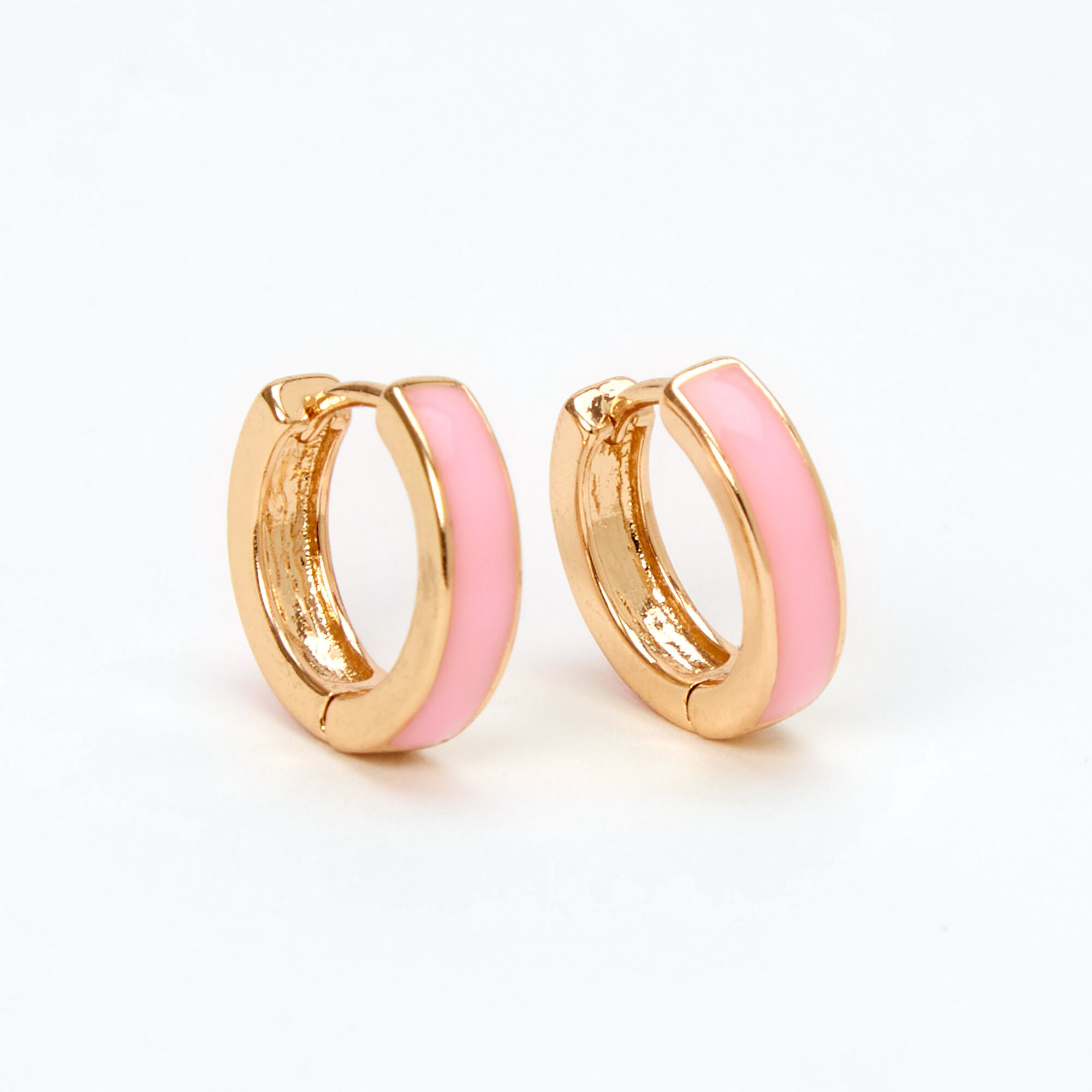 Big Pink Gold Hoop Earrings Fuchsia Neon Hot Pink Large Huge Hoops Circle  35034  eBay