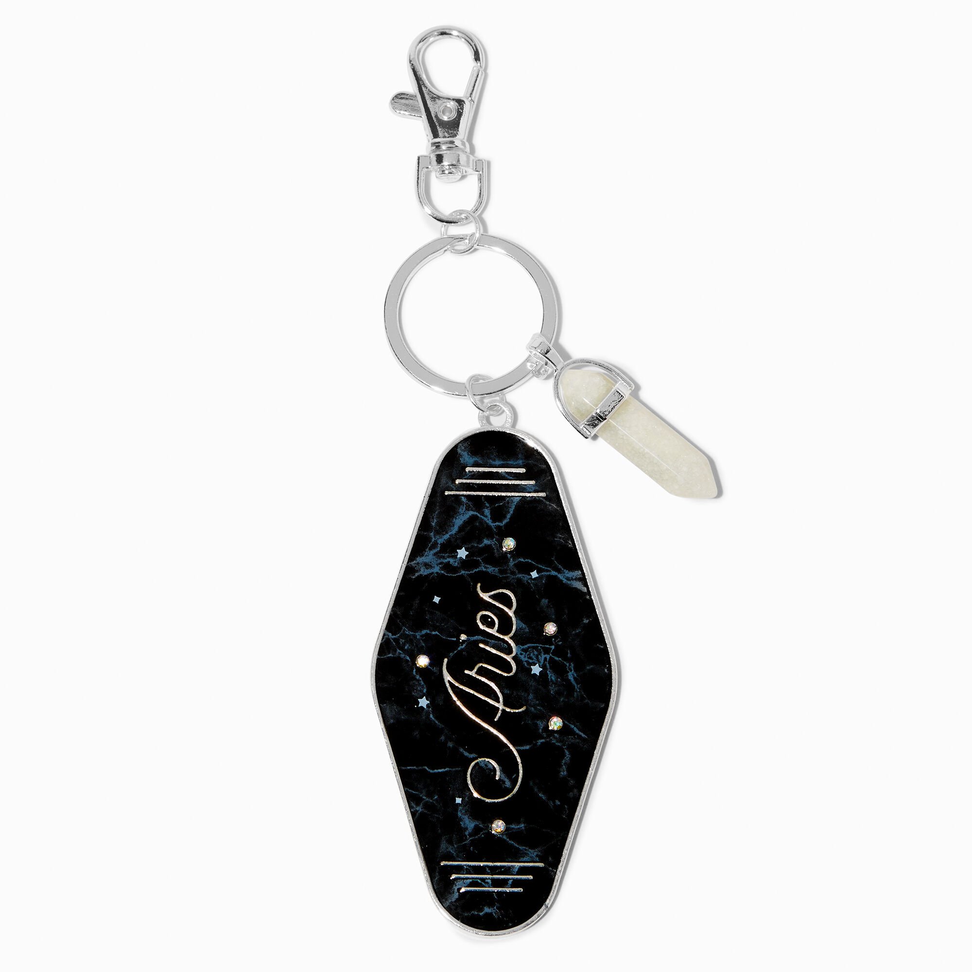 View Claires Retro Hotel Zodiac Keyring Aries information