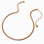 Collier de cha&icirc;ne serpent couleur dor&eacute;e,