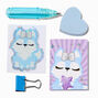 Blue Husky Mini Foil Stationery Set,