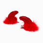 Red Devil Horns Hair Snap Clips - 2 Pack,