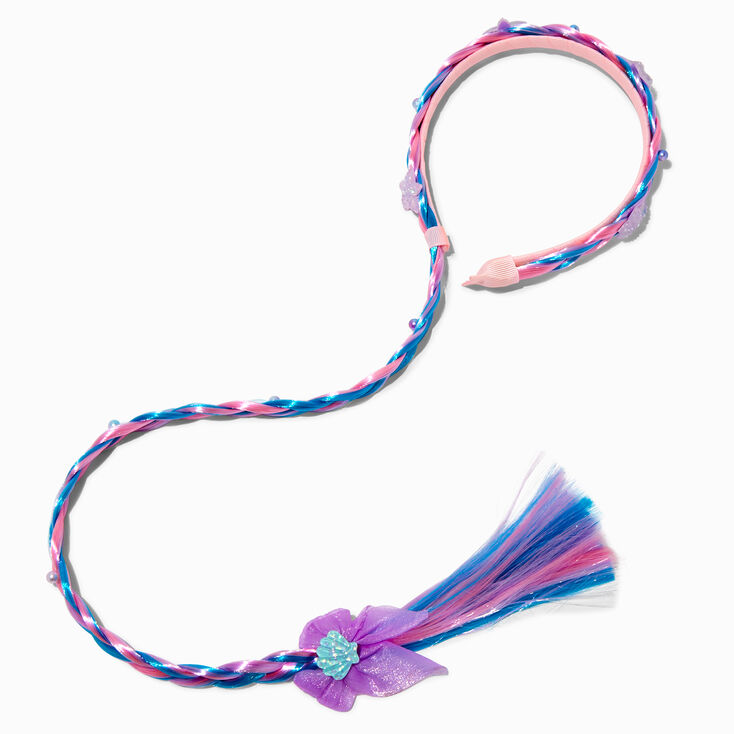 Claire&#39;s Club Beach Mermaid Starfish Faux Hair Headband,