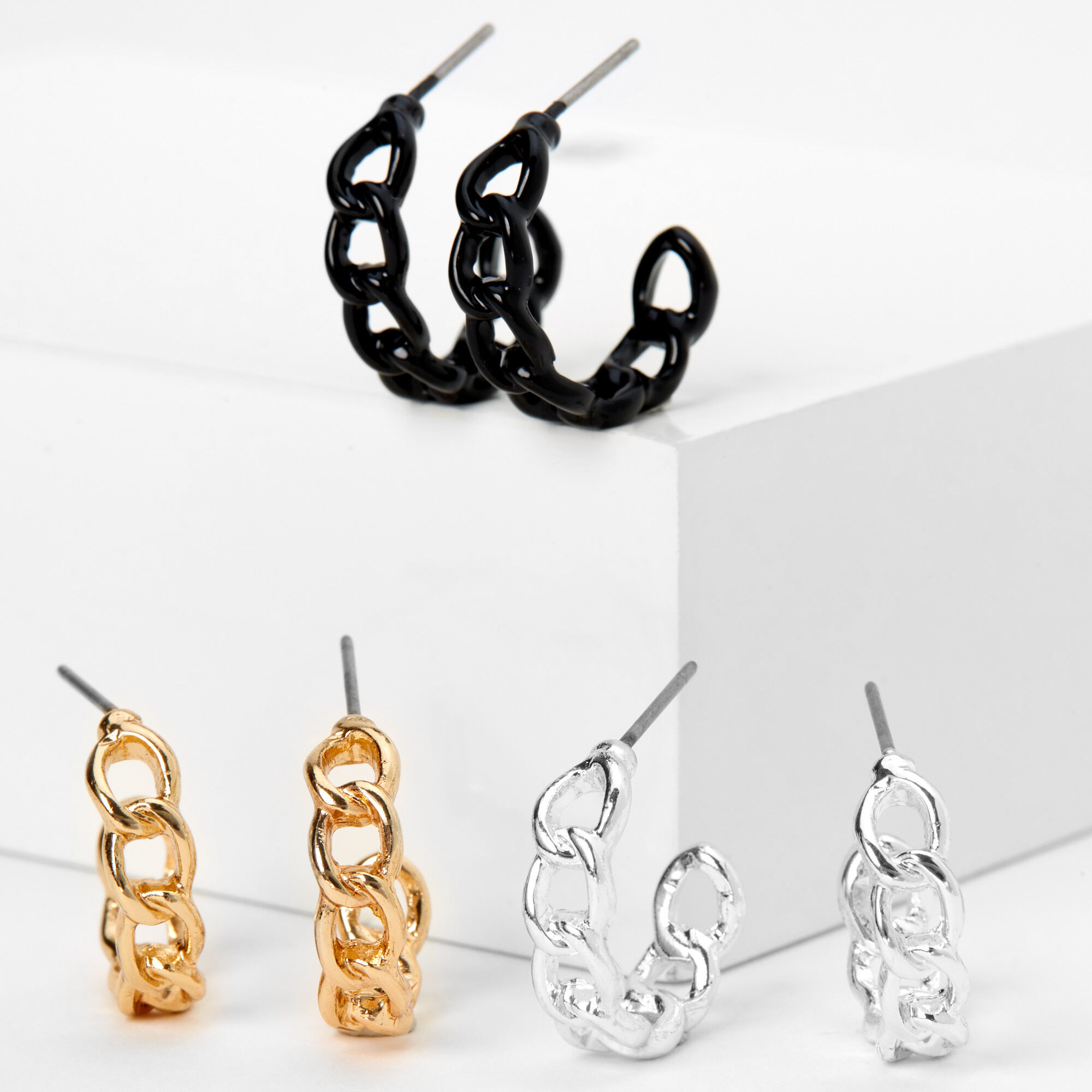 Mixed metal deals earring set