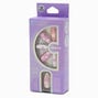 Puffy Heart Long Almond Vegan Faux Nail Set - 24 Pack,