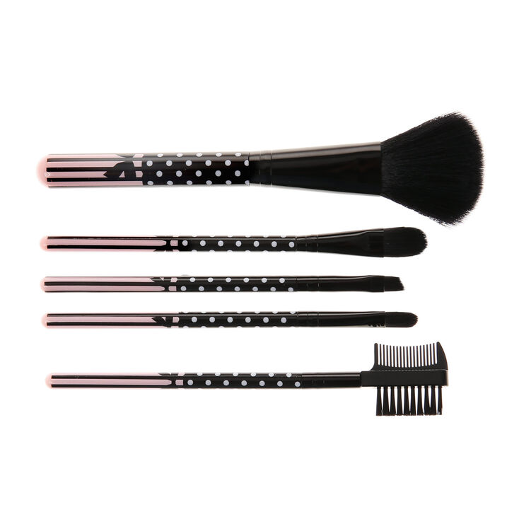Pink Polka Dot Make Up Brush Set,