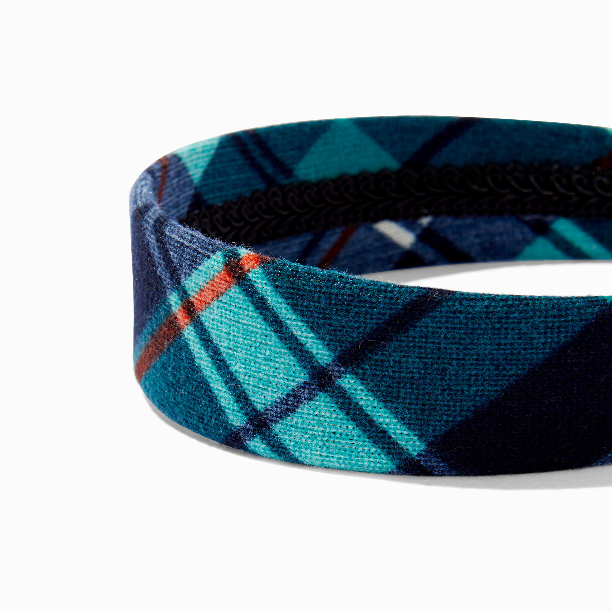 Blue Plaid Headband,