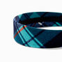 Blue Plaid Headband,