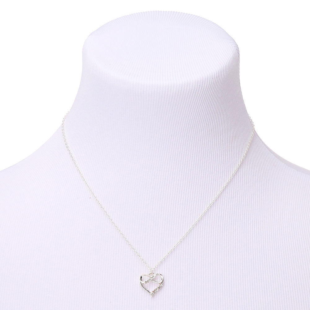 Silver Forever In Love Pendant Necklace,