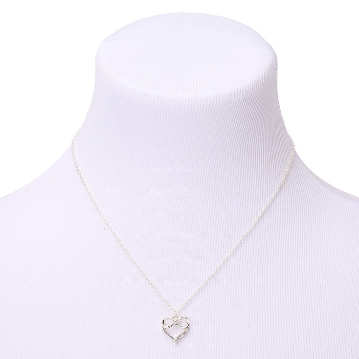 Silver Forever In Love Pendant Necklace,