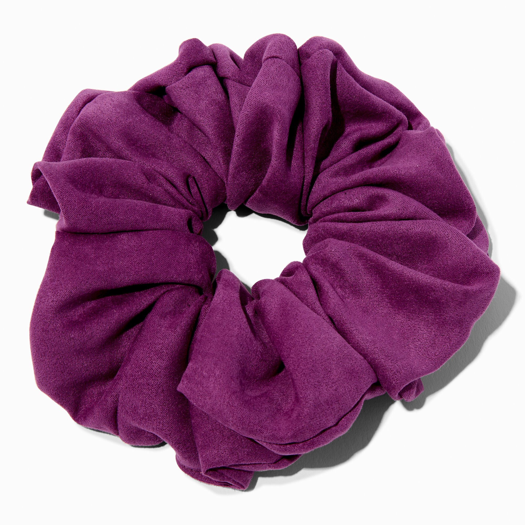 Purple Orchid Faux Suede Giant Hair Scrunchie,