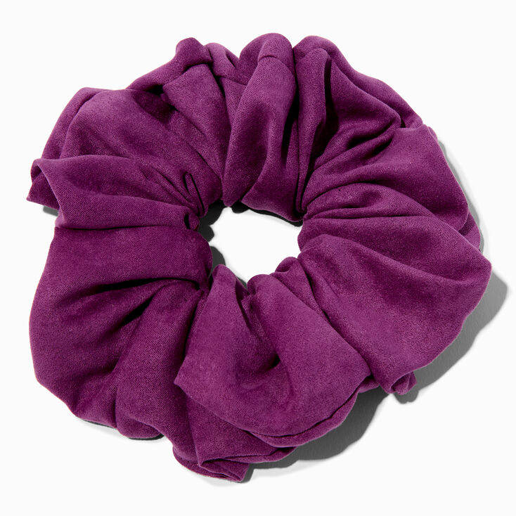 Purple Orchid Faux Suede Giant Hair Scrunchie,