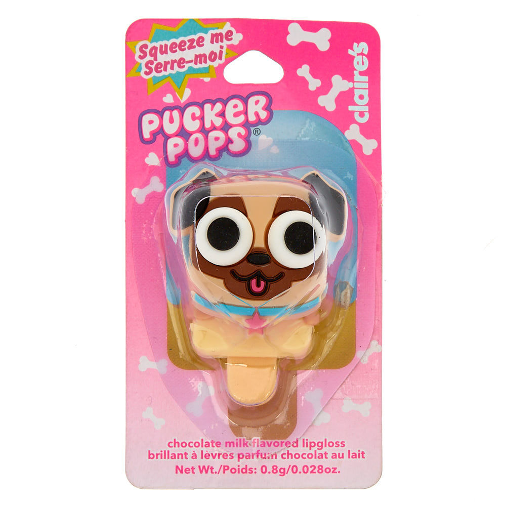 Pucker Pops Pug Popper Lip Gloss - Chocolate Milk,
