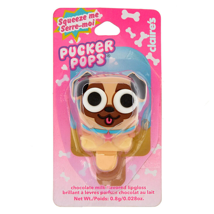 Pucker Pops Pug Popper Lip Gloss - Chocolate Milk,