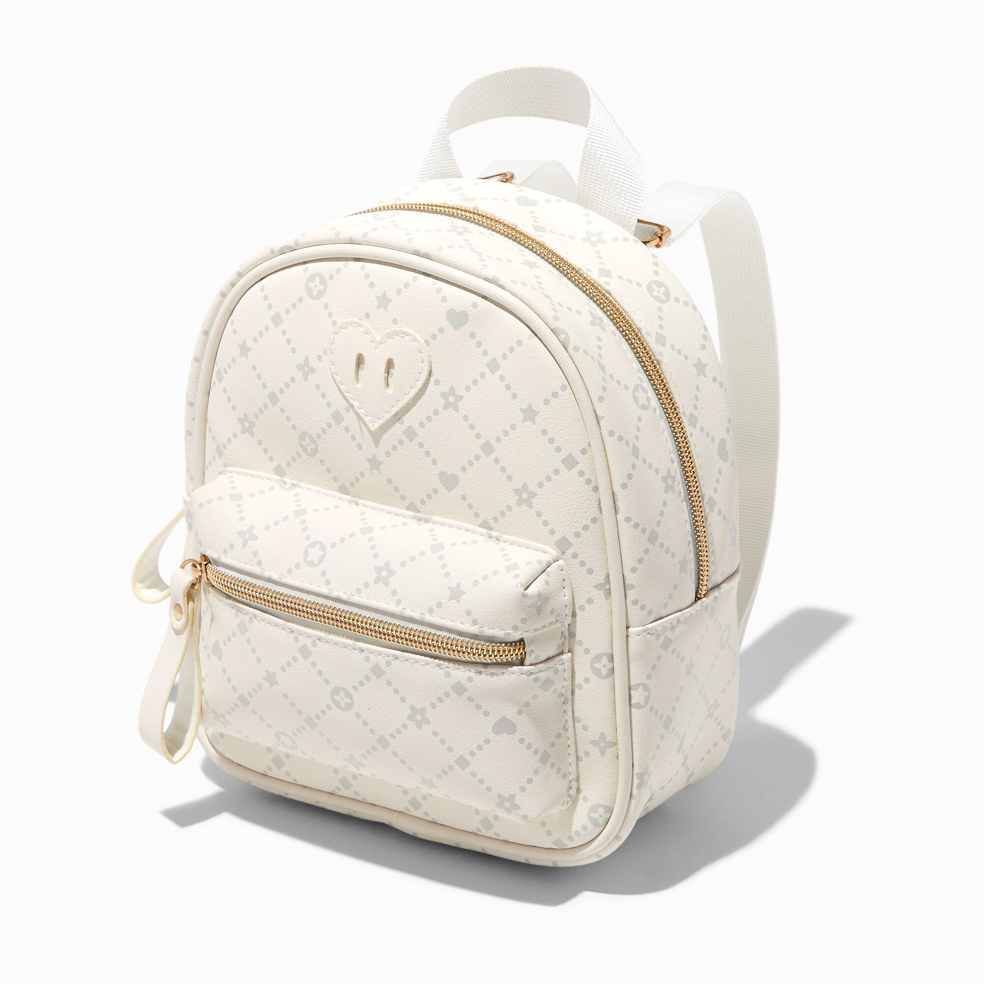 View Claires Club Status Icon Mini Backpack Ivory information