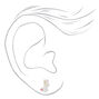 Clous d&#39;oreille derri&egrave;re de lapin en argent,