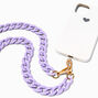 Chunky Purple Chain Crossbody Phone Strap,