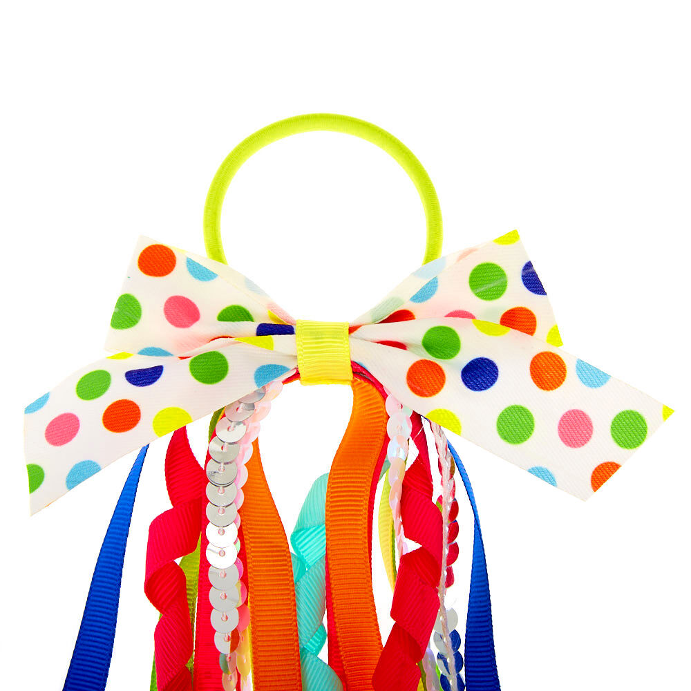 Rainbow Ribbon Hair Bobble,