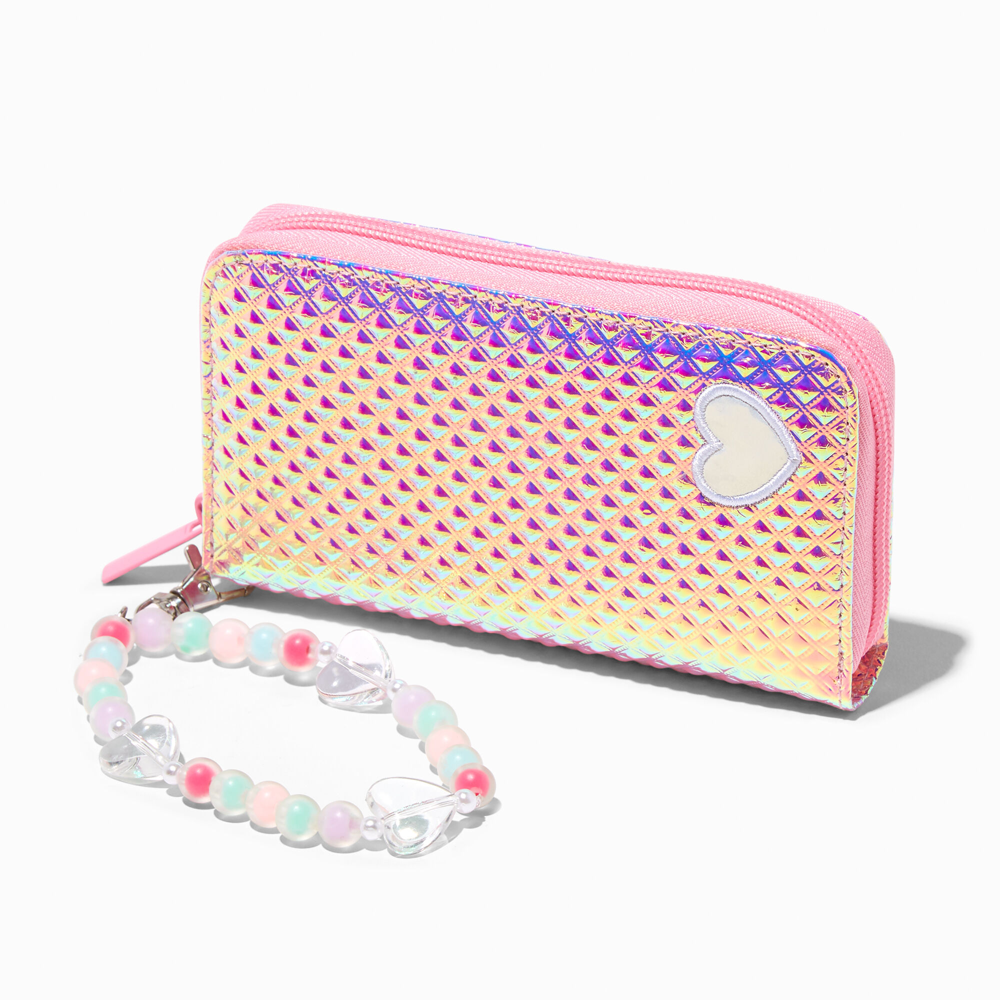Pink wristlet wallet sales
