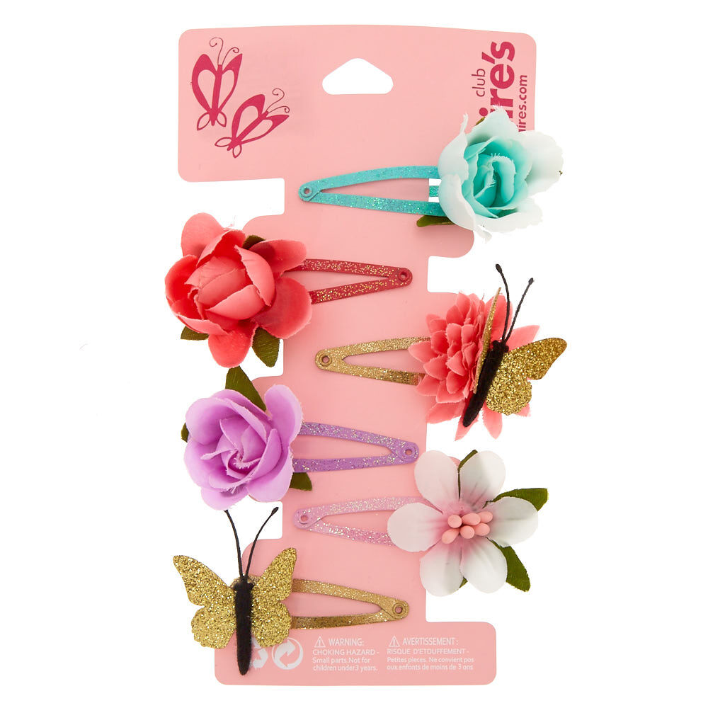 Flower hair clips hot sale claire's