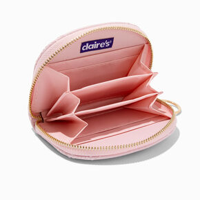 Heart Quilted Pink Wallet,