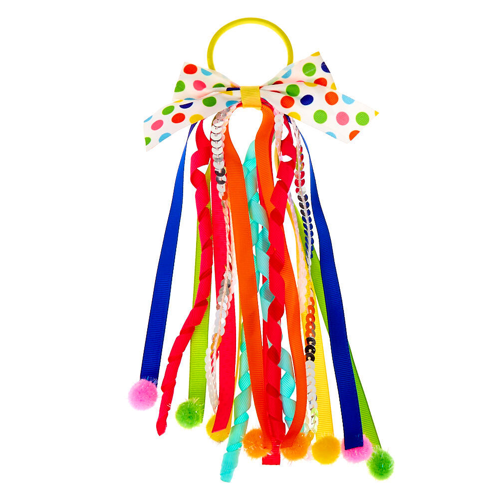 Rainbow Ribbon Hair Bobble,