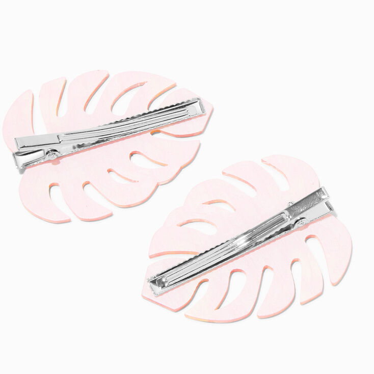 Orange Palm Leaf Hair Clips &#40;2 Pack&#41;,