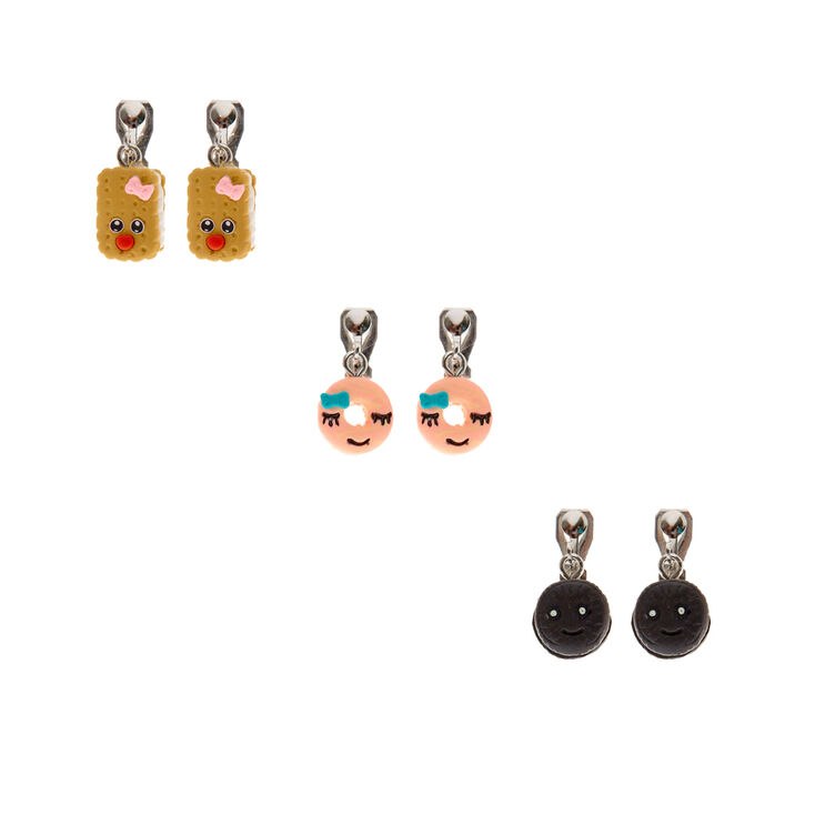 Sweet Treats Clip On Earrings Set,