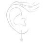 Sterling Silver One Butterfly Threader Drop Earring,