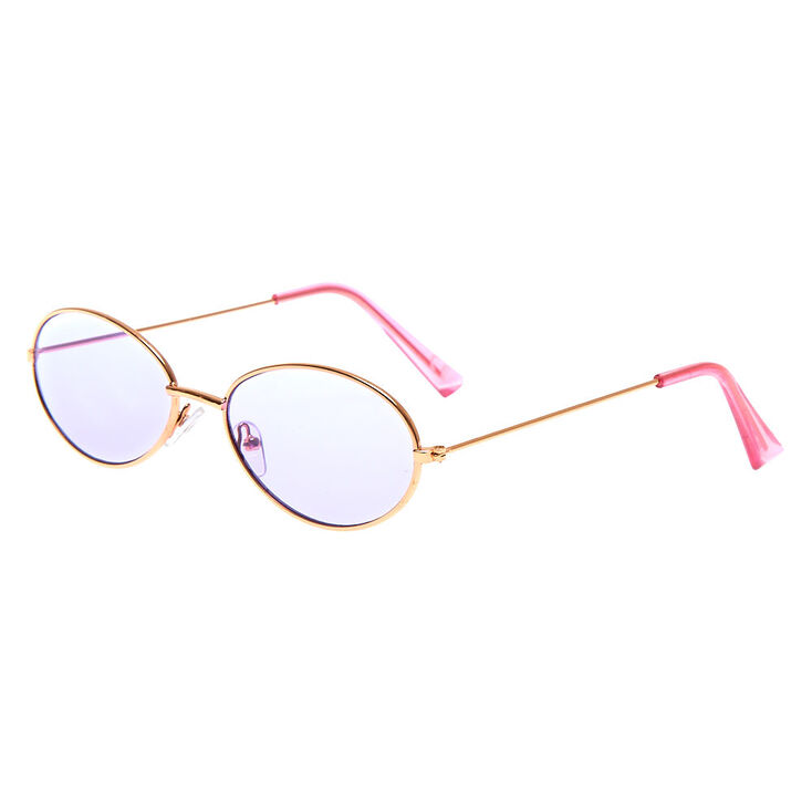 Lunettes fines ovales - Violet,