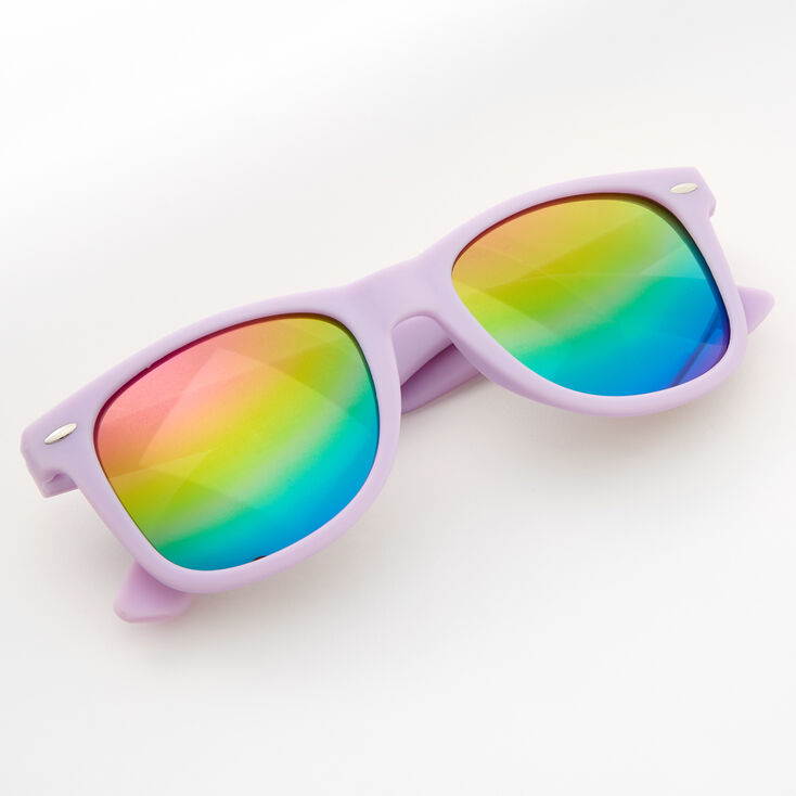 Rainbow Retro Sunglasses - Lavender,