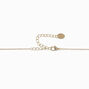 Gold-tone Cubic Zirconia Clover Choker Necklace,