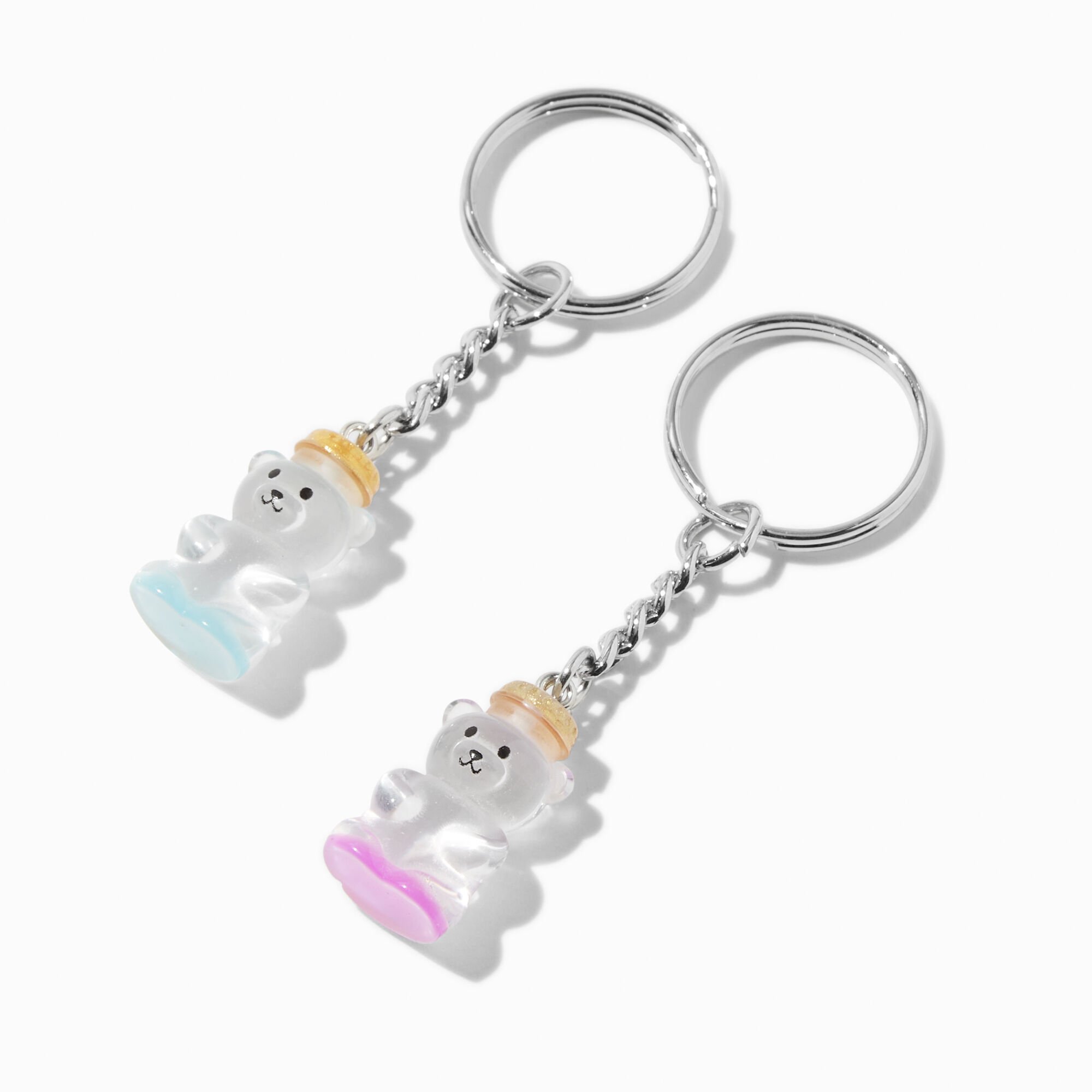 Honey Bears Glow In The Dark Best Friends Keychains - 5 Pack,