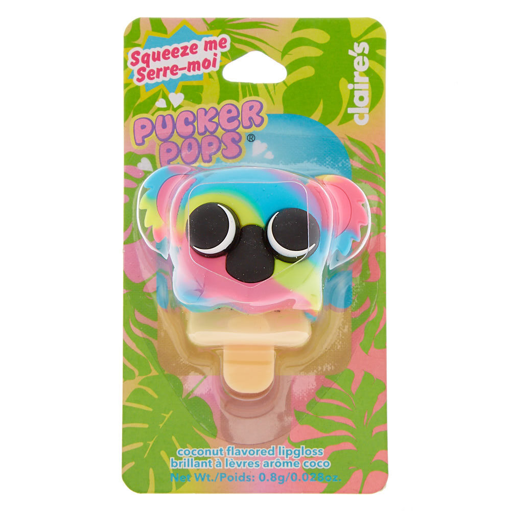 Pucker Pops Rainbow Koala Popper Lip Gloss - Coconut,
