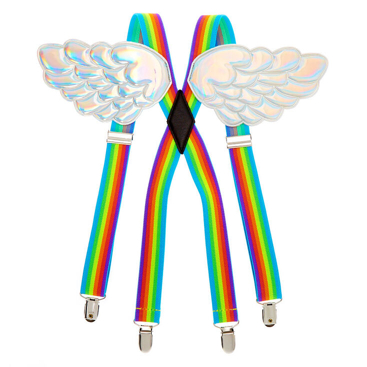 Claire's Bretelles avec ailes arc-en-ciel